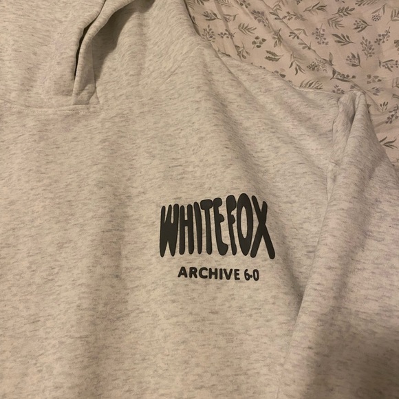 White Fox Boutique Gray Oversized Hoodie - Picture 3 of 6